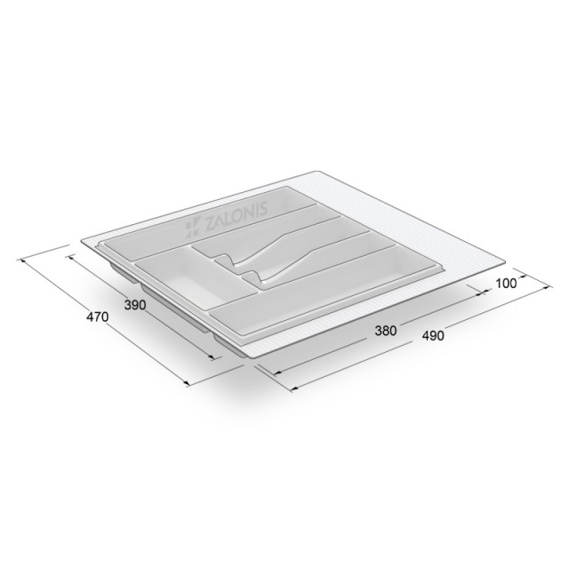 CUTLERY TRAYS VOLPATO 55 WHITE